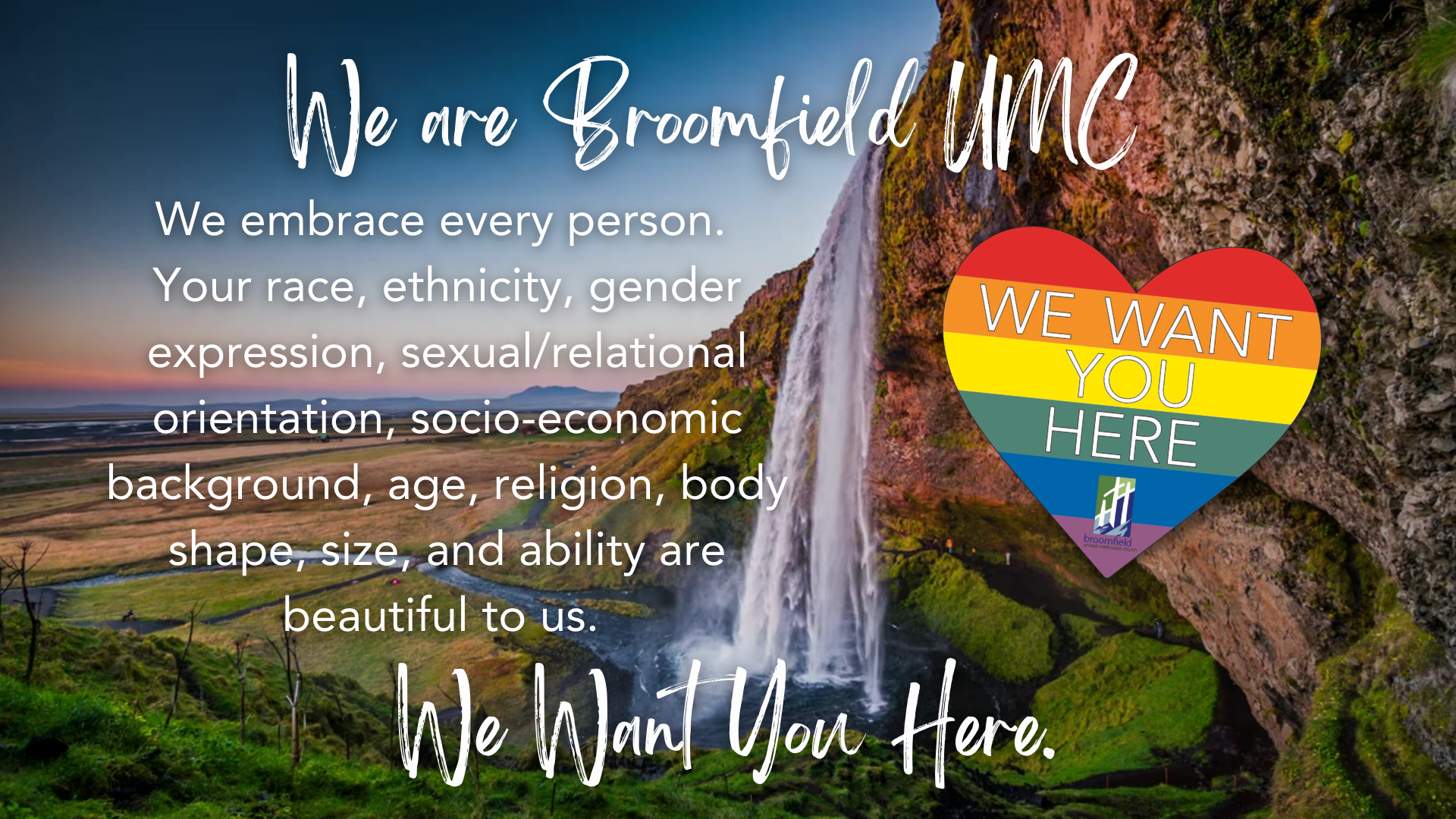 we want you here - video we want you here - video